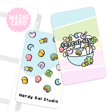 Cereal-sly Lucky Metal Washi Card