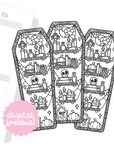 Halloween Bookmarks Coloring Page FREEBIE