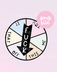 Eff Wheel Clipart (Personal Use Only)