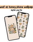 Sweet as Honey Phone Wallpaper Set