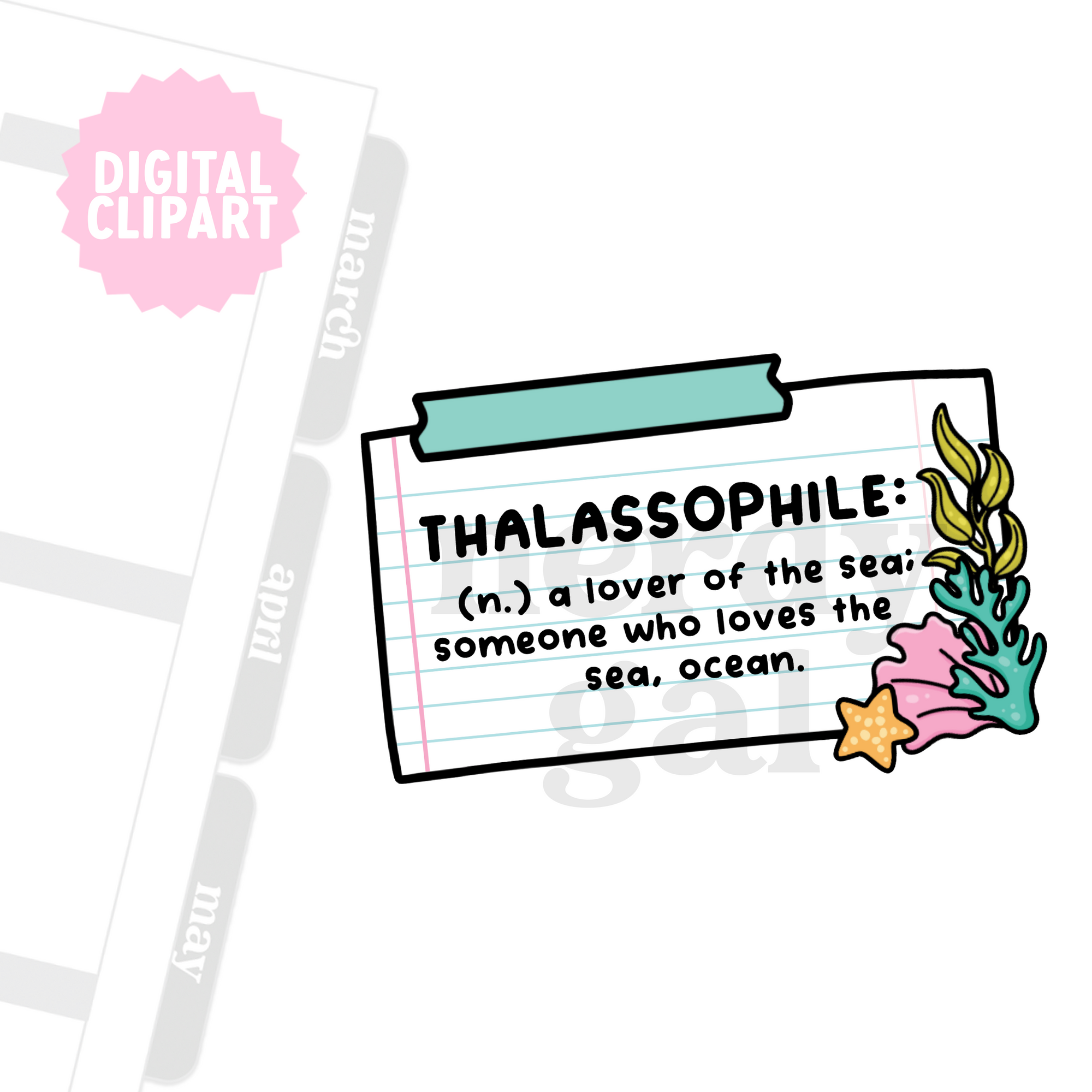 Thalassophile Clipart (Personal Use Only)