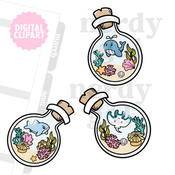 Ocean Potion Clipart (Personal Use Only)