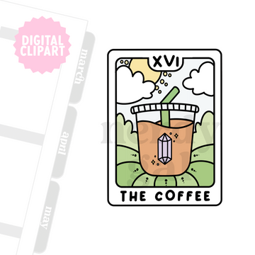 Coffee Tarot Clipart (Personal Use Only)
