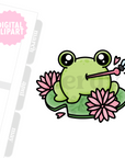 Frog on a Lily Pad Clipart (Personal Use Only)