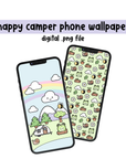 Happy Camper Phone Wallpaper Set