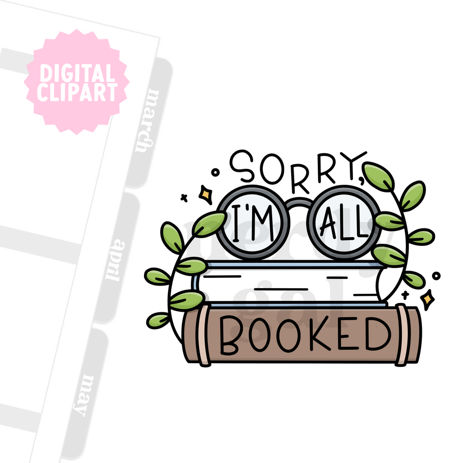 All Booked Clipart (Personal Use Only)