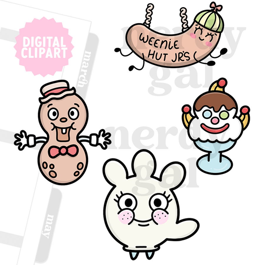Bikini Bottom Friends Clipart (Personal Use Only)