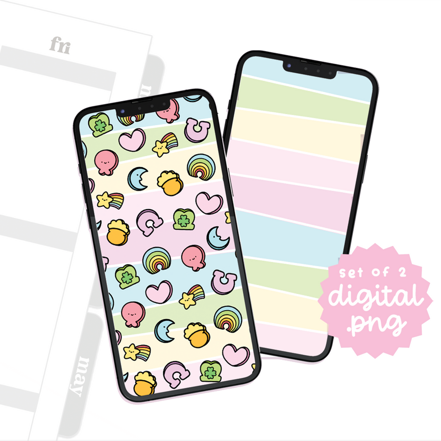 Cereal-sly Lucky Phone Wallpaper Set of 2