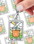 Coffee Tarot Acrylic Keychain