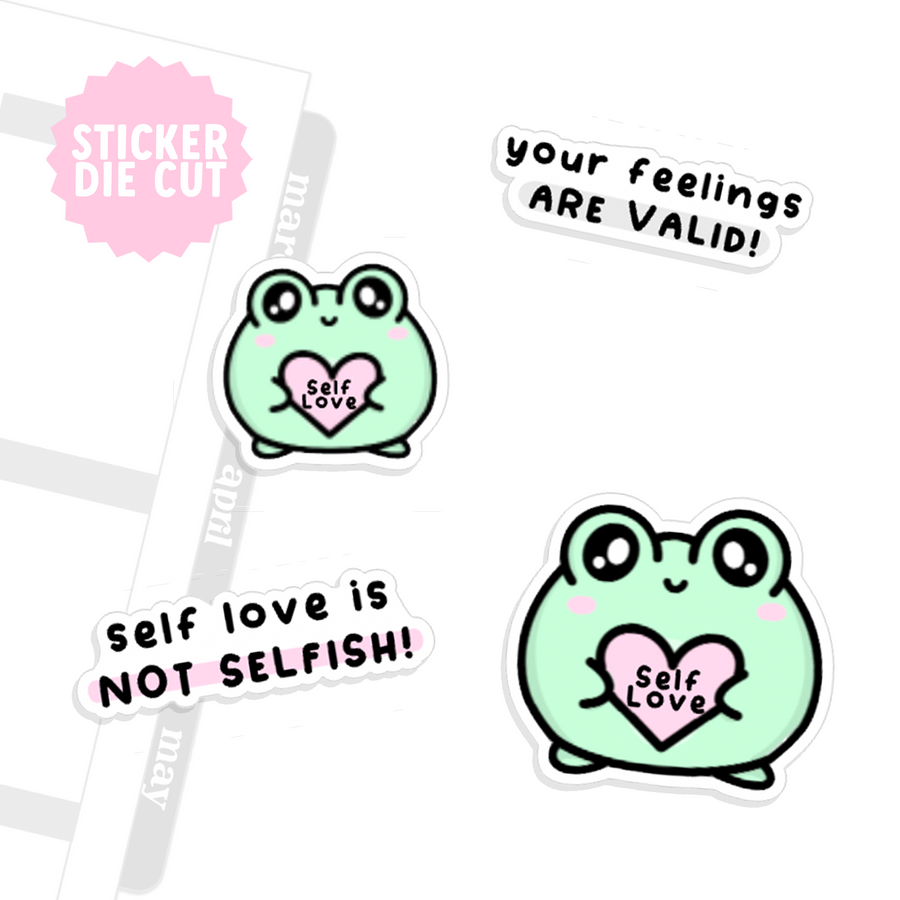 Self Love Froglet Die Cut Set