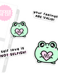 Self Love Froglet Die Cut Set