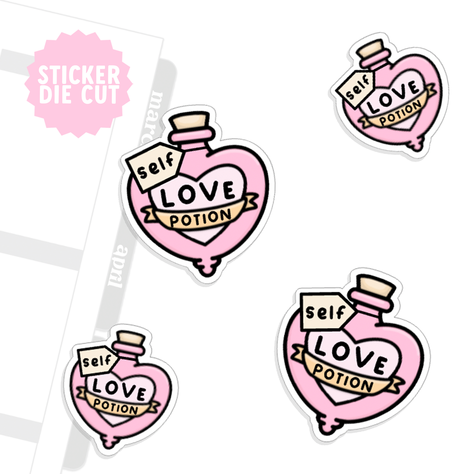 Self Love Potion Die Cut Set