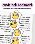 Eggcelent Cardstock Bookmark