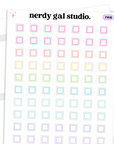 Square Checkbox Planner Stickers