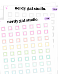 Square Checkbox Planner Stickers