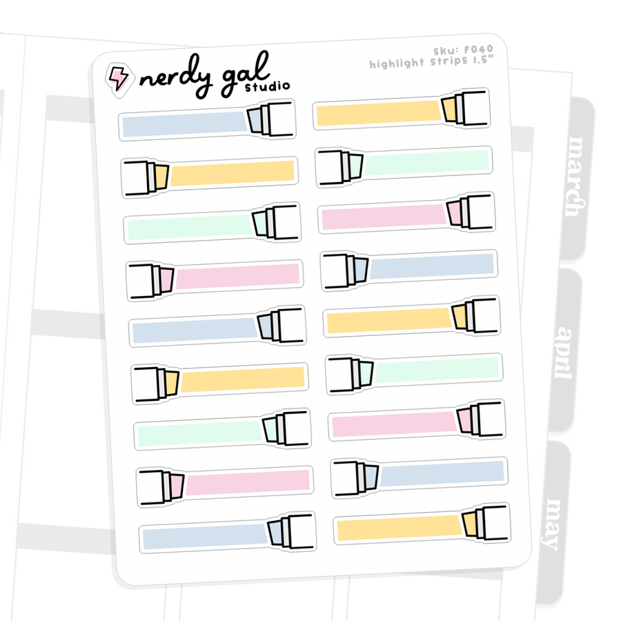 Highlight Strips (Standard) 1.5 inch width