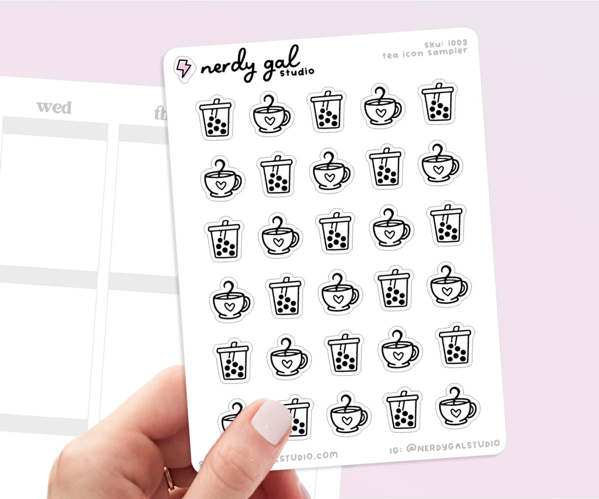 Tea Icon Sampler Icons