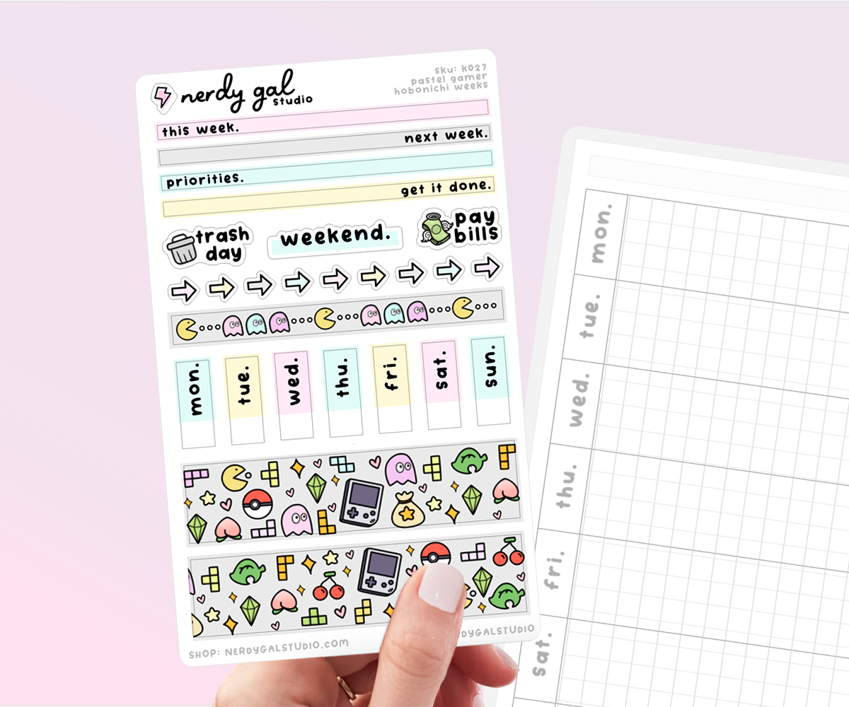 Pastel Gamer Hobonichi Weeks Kit