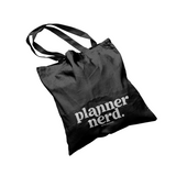 Planner Nerd Tote Bag Black