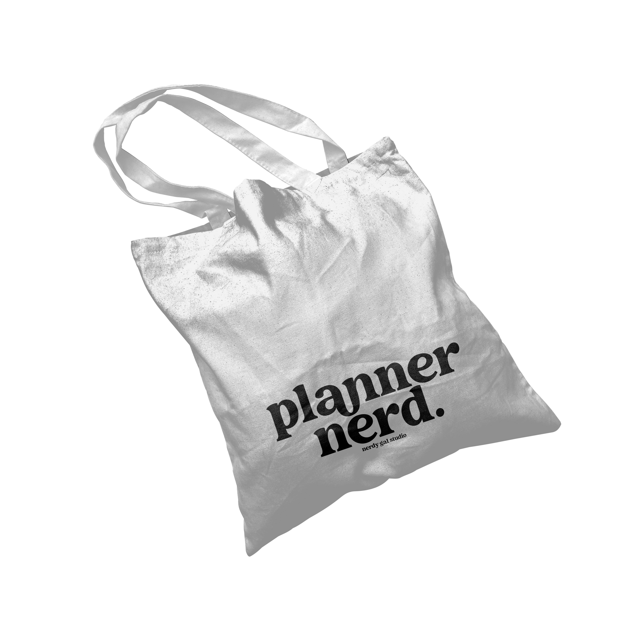 Planner Nerd White Polyester Canvas Tote Bag