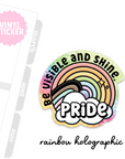 GLITTERY Pride Vinyl Sticker