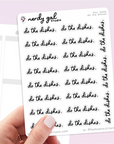 Do the Dishes script stickers