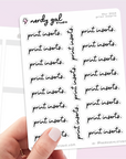 Print Inserts script stickers