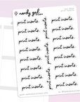 Print Inserts script stickers