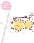 Seratonin Molecule Vinyl Sticker