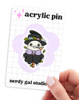 Turnip Head Acrylic Pin