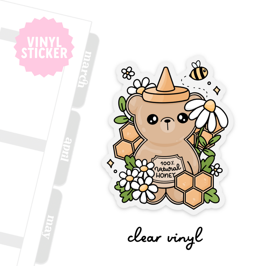 Honey Bear Vinyl Sticker