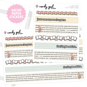 Timeless Tales Washi Paper Strips