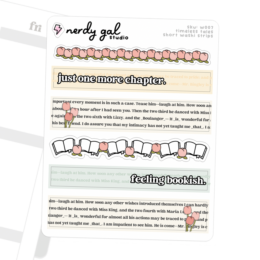 Timeless Tales Washi Paper Strips