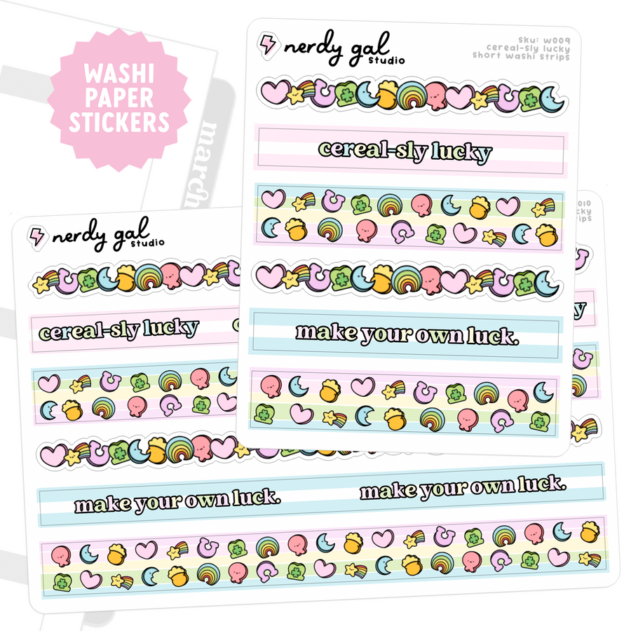 Cereal-sly Lucky Washi Paper Strips
