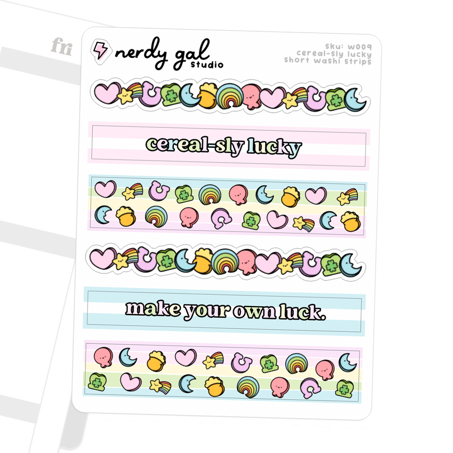 Cereal-sly Lucky Washi Paper Strips