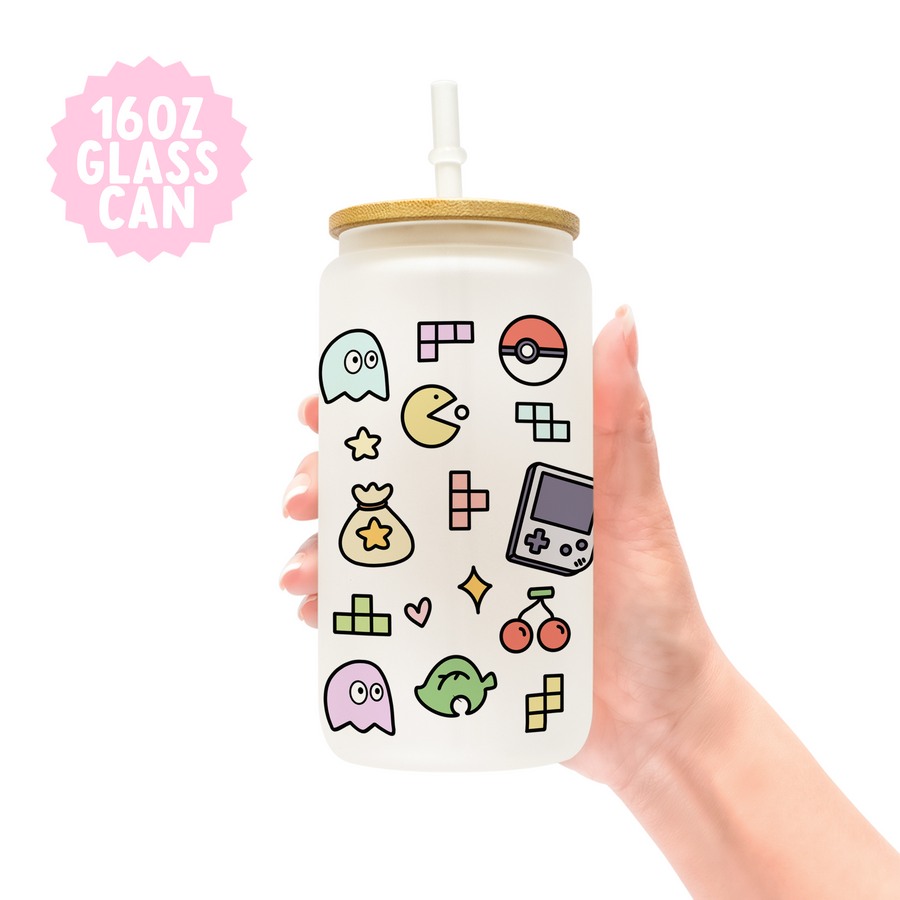 Gamer Fuel Frosted Glass Can Tumbler