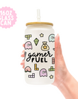 Gamer Fuel Frosted Glass Can Tumbler